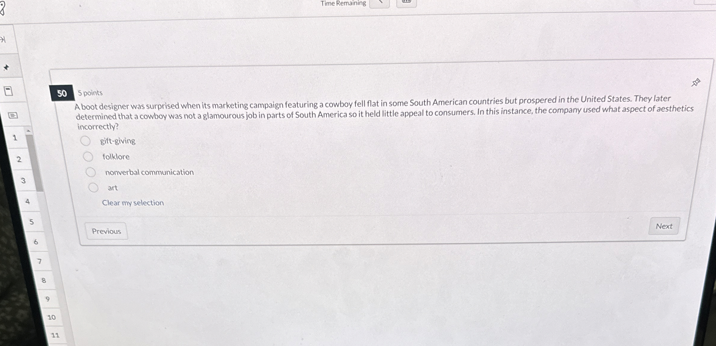  5 points A boot designer was surprised when its marketing campaign