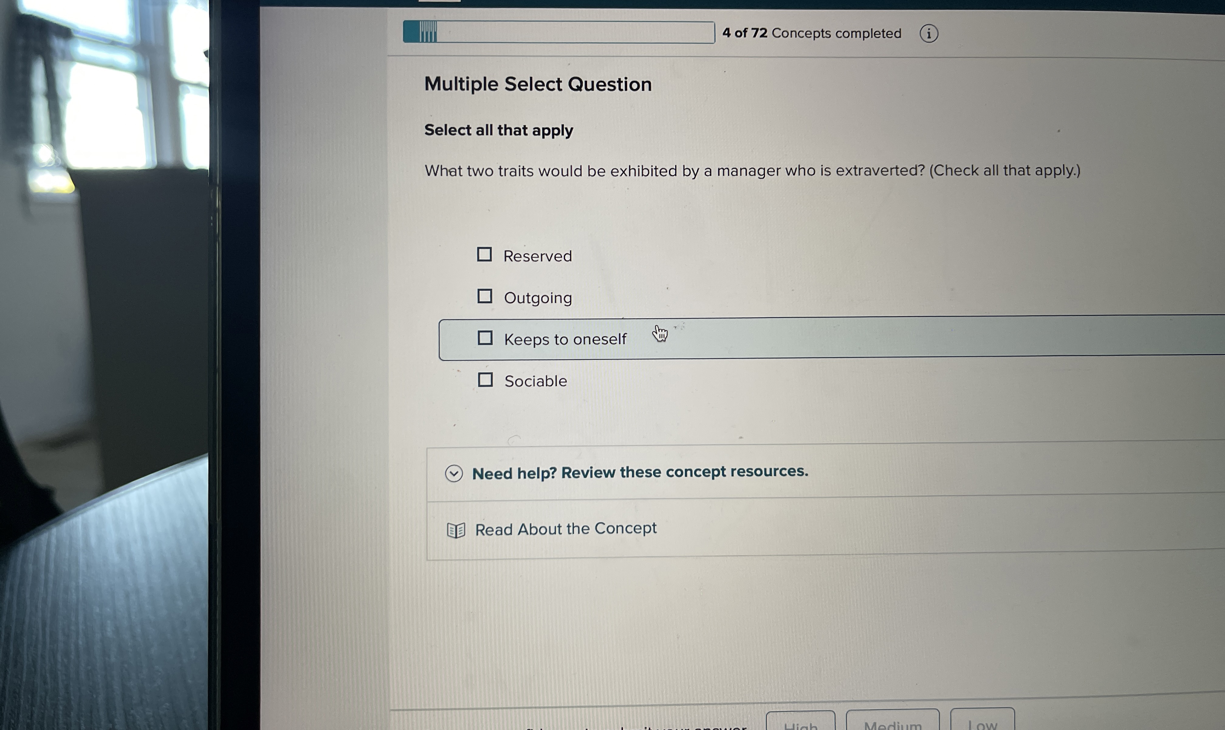  Multiple Select Question Select all that apply What two traits would