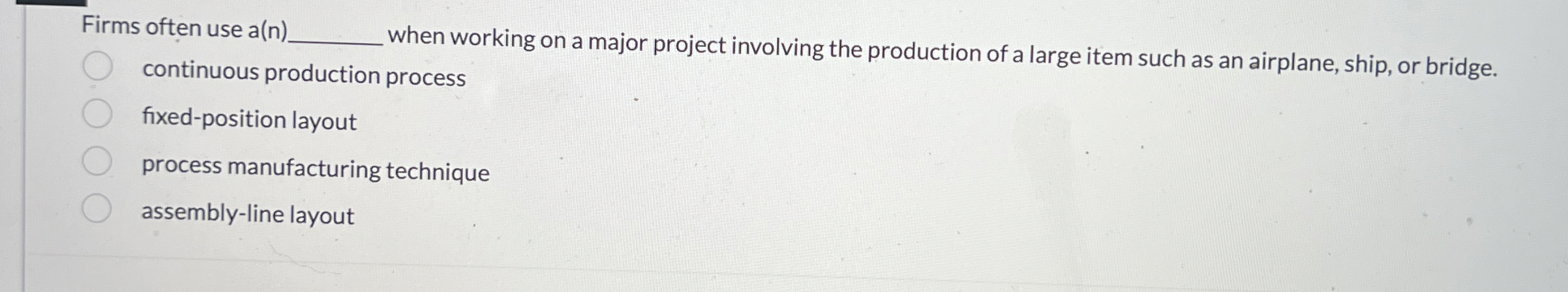 Firms often use a(n)q, when working on a major project involving