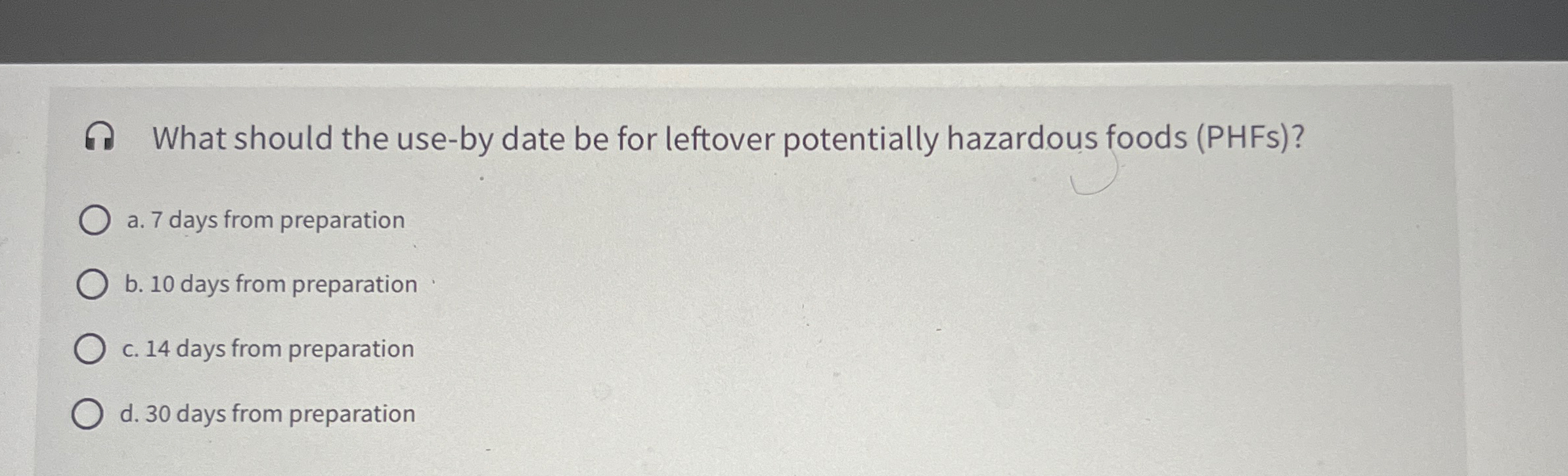  What should the use-by date be for leftover potentially hazardous foods