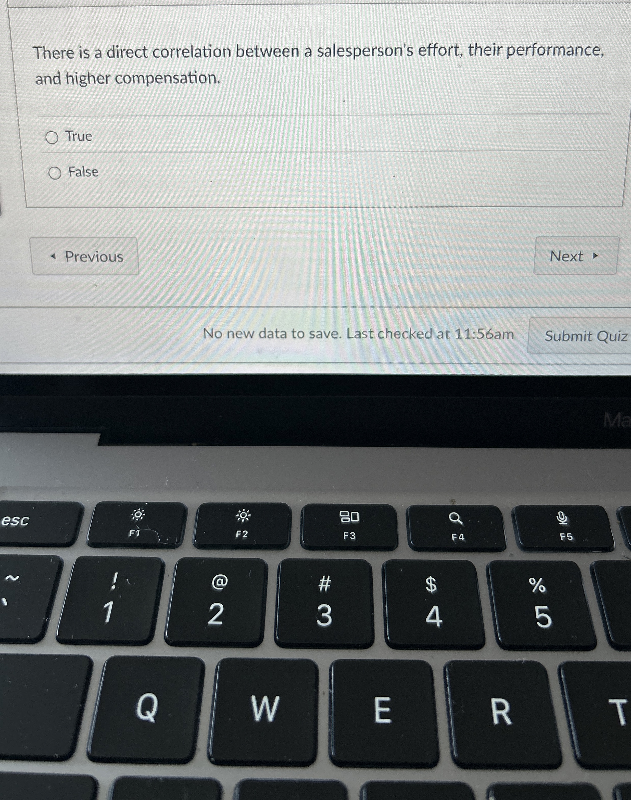  There is a direct correlation between a salesperson's effort, their performance,