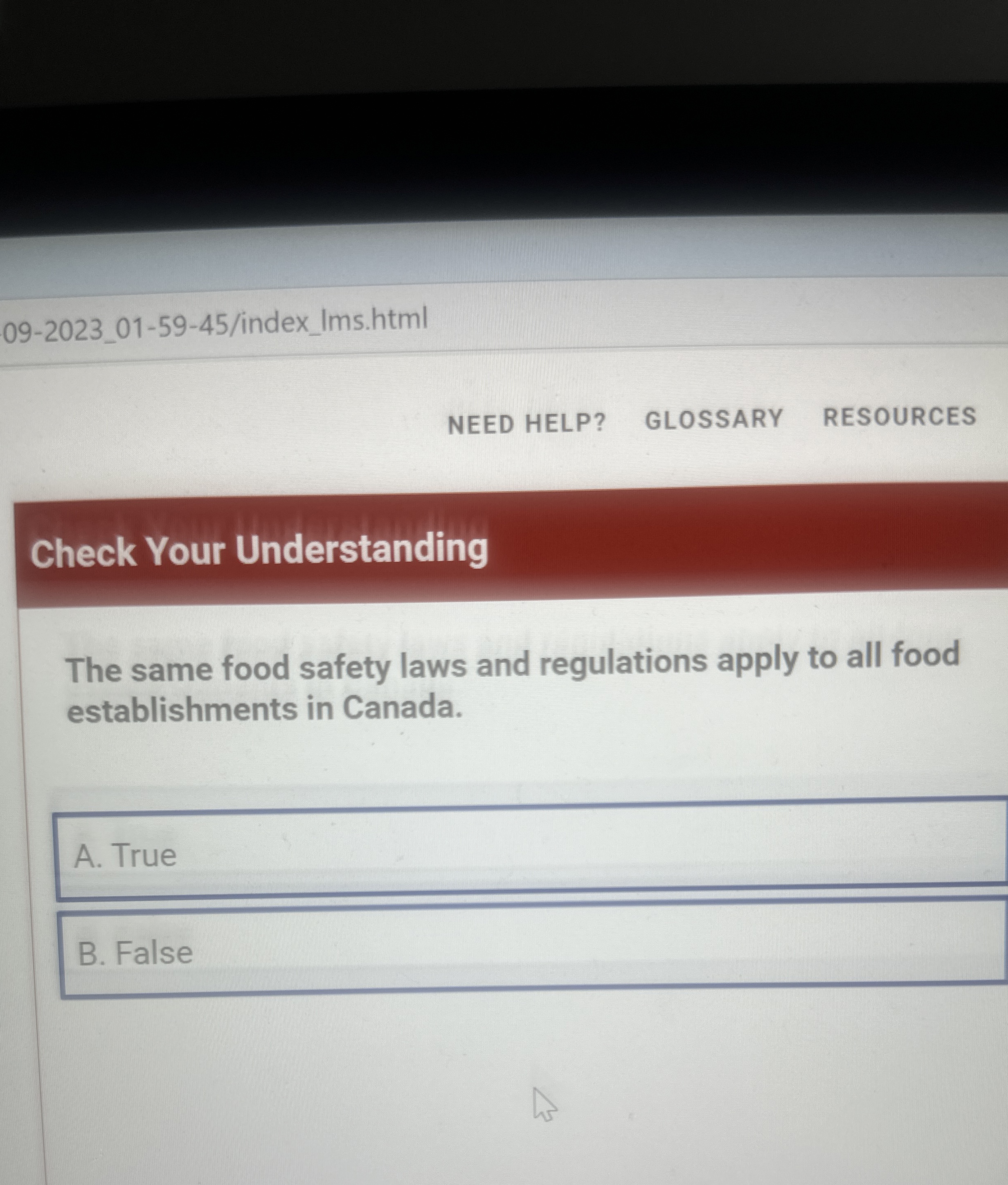  09-2023_01-59-45/index_Ims.html NEED HELP? GLOSSARY RESOURCES Check Your Understanding The same food