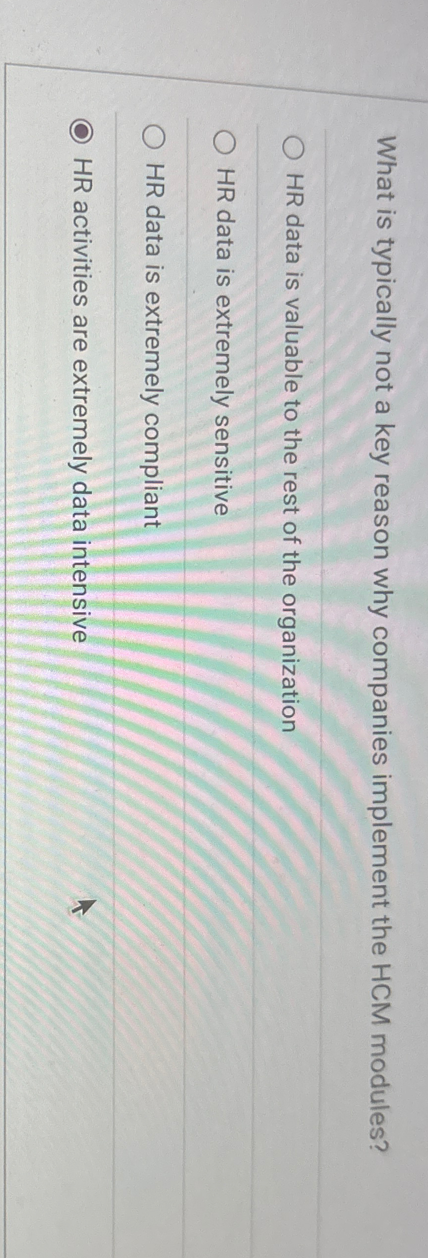  What is typically not a key reason why companies implement the
