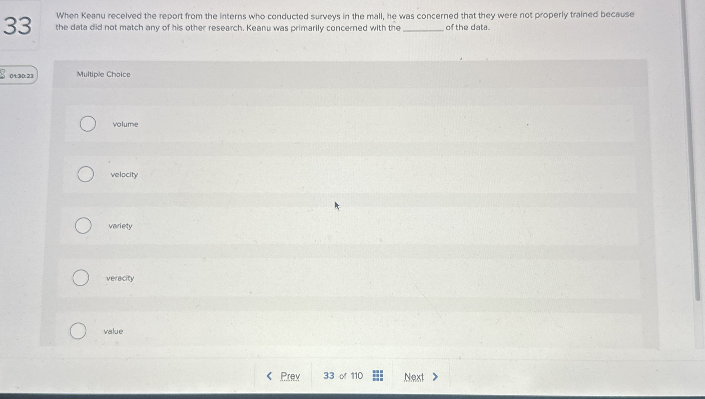  33 When Keanu received the report from the interns who conducted