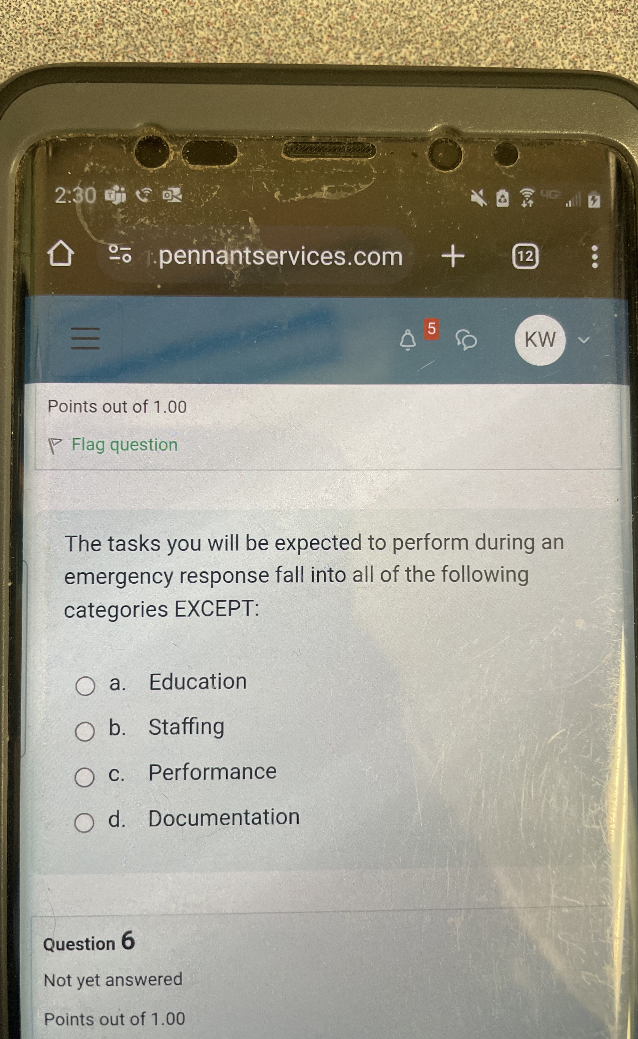  The tasks you will be expected to perform during an emergency