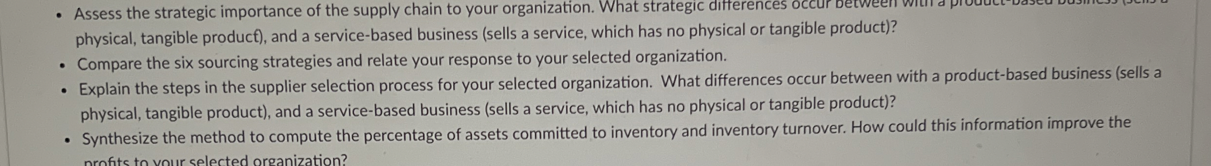  What strategic differences occur between woth a product Assess the strategic