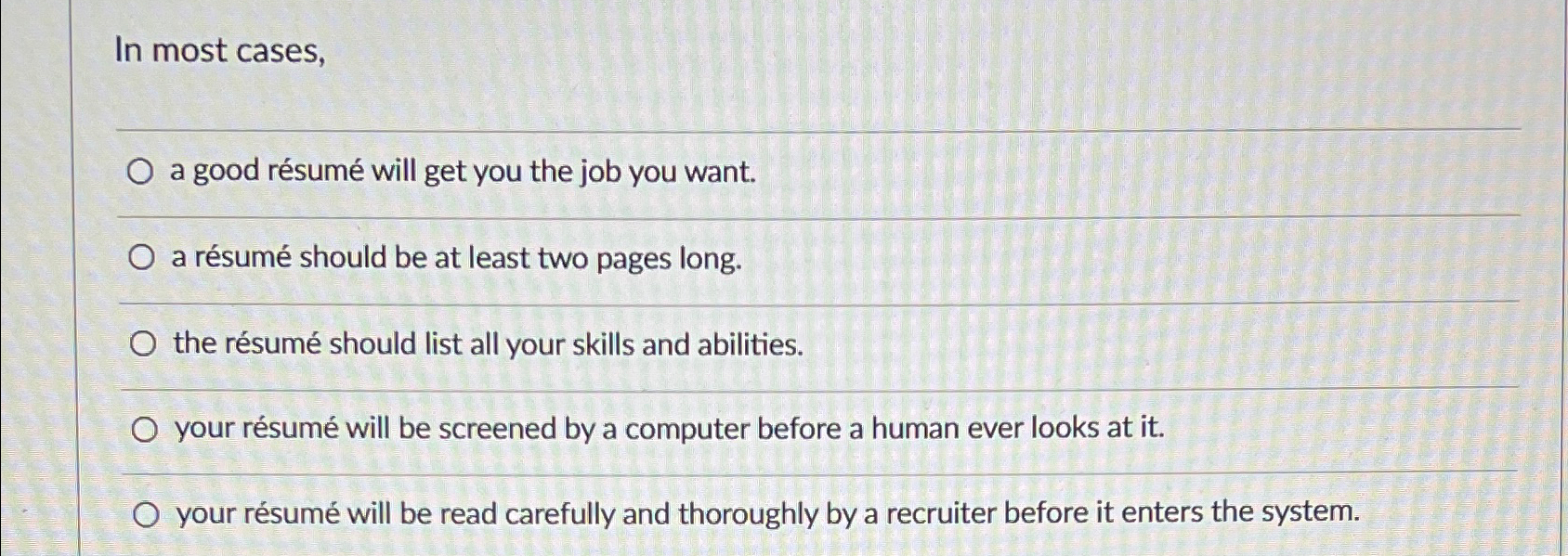  In most cases, q, a good rsum will get you the