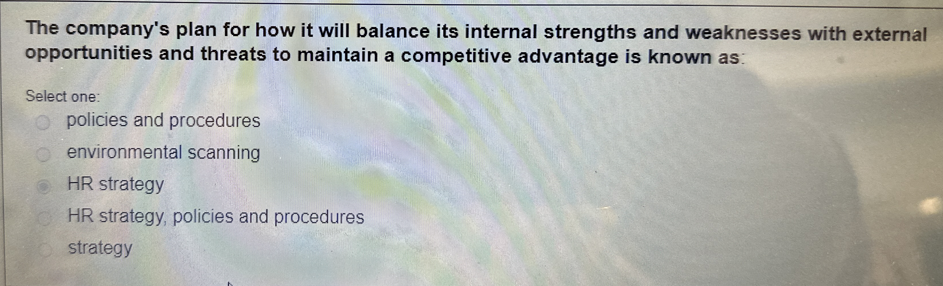  The company's plan for how it will balance its internal strengths