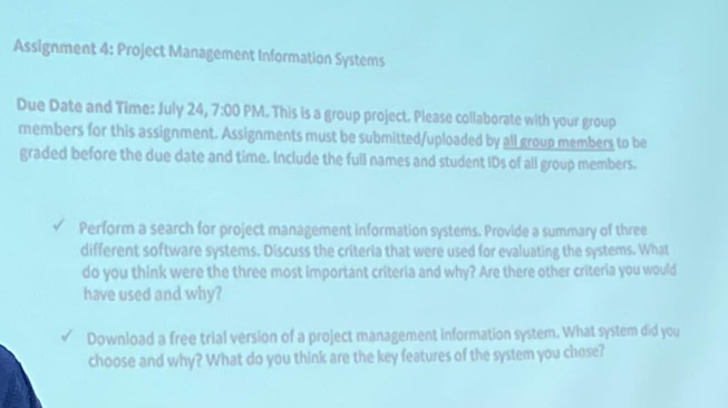  Perform a search for project management information systems. Provide a summary