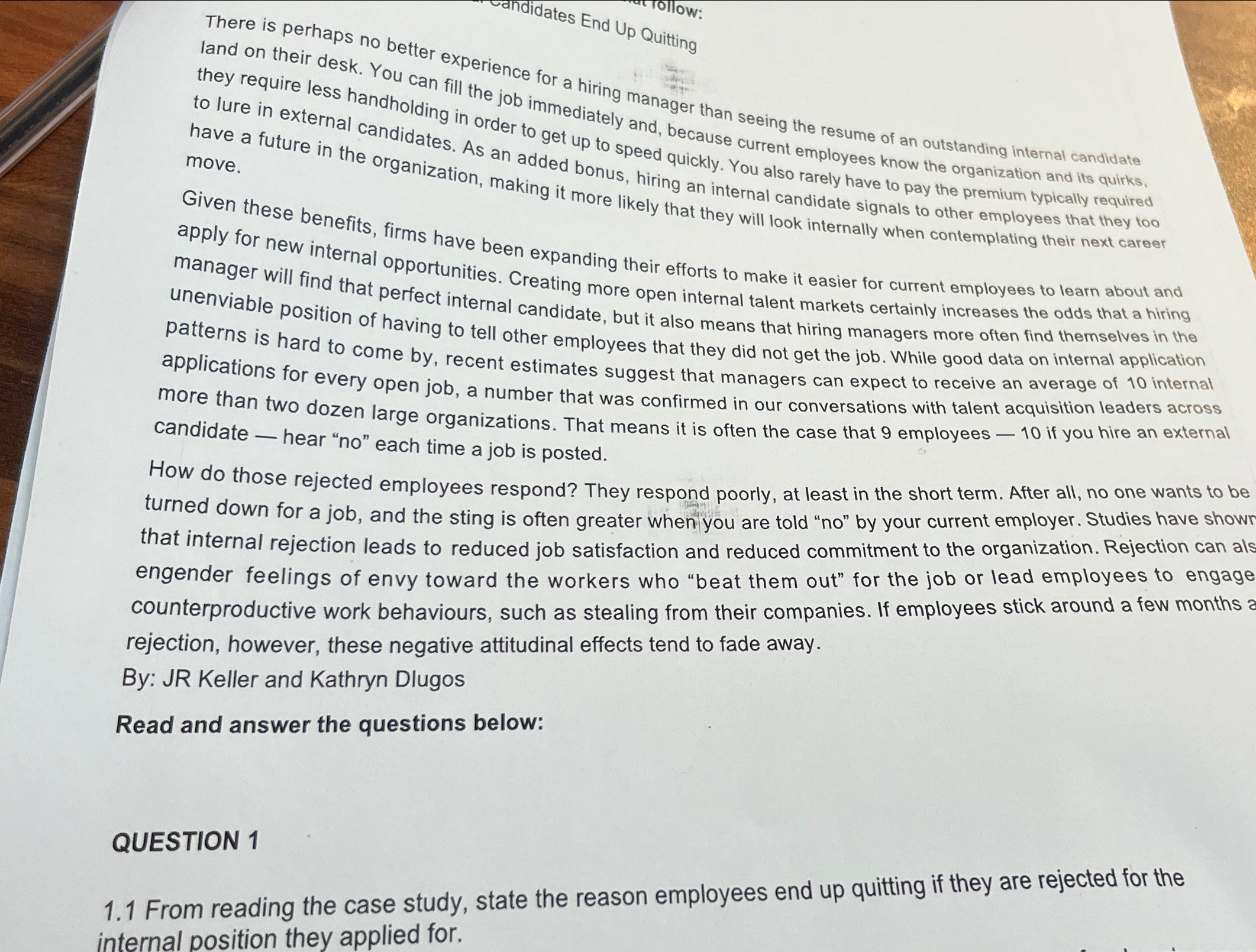  There is perhaps no better experience for a hiring manager than