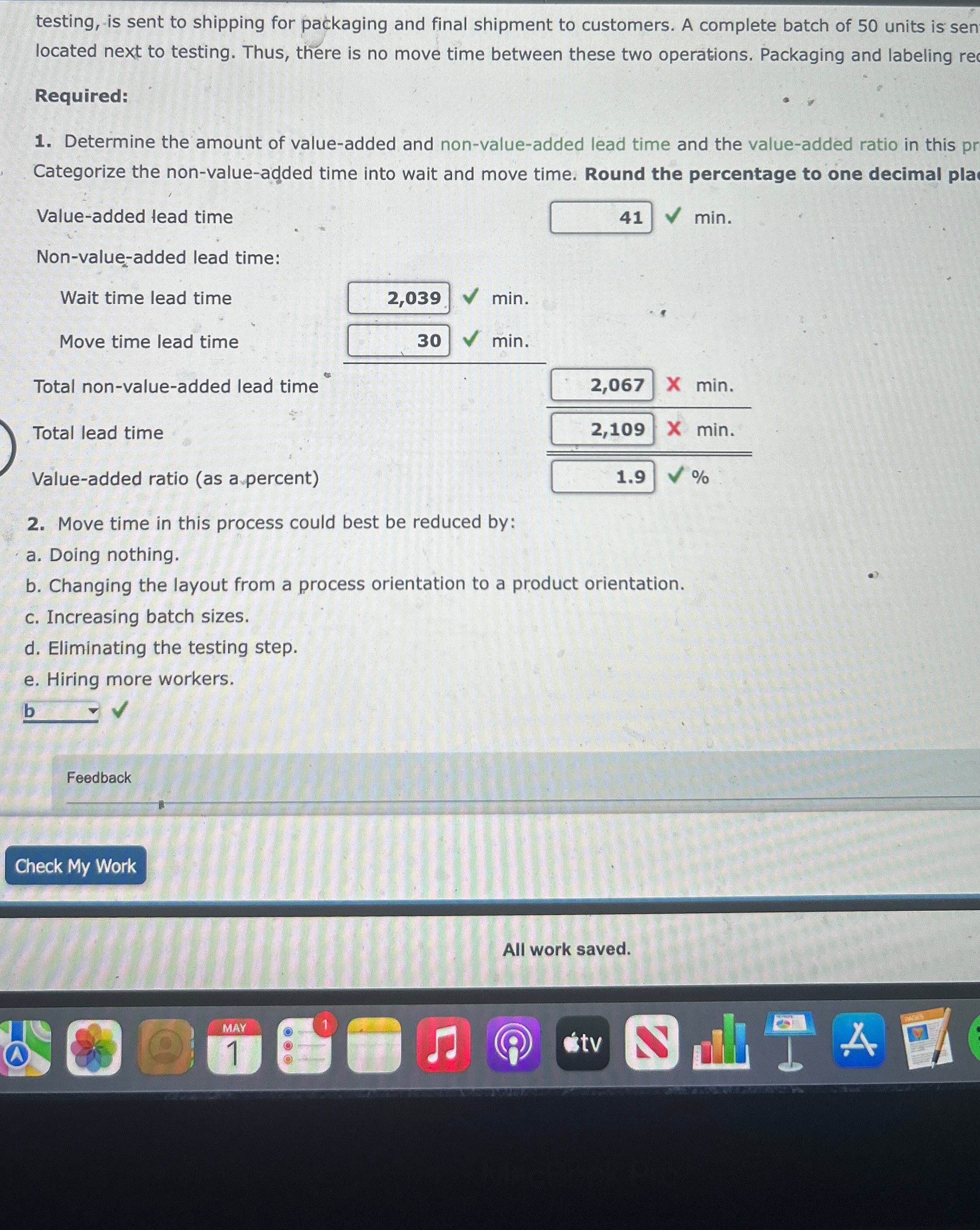  testing, -is sent to shipping for packaging and final shipment to