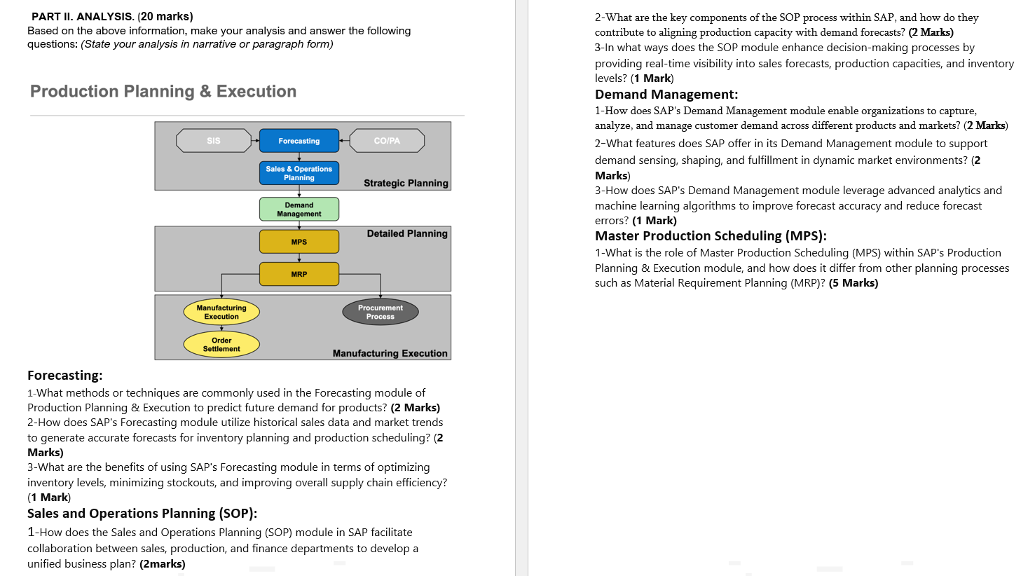  Forecasting: 1-What methods or techniques are commonly used in the Forecasting
