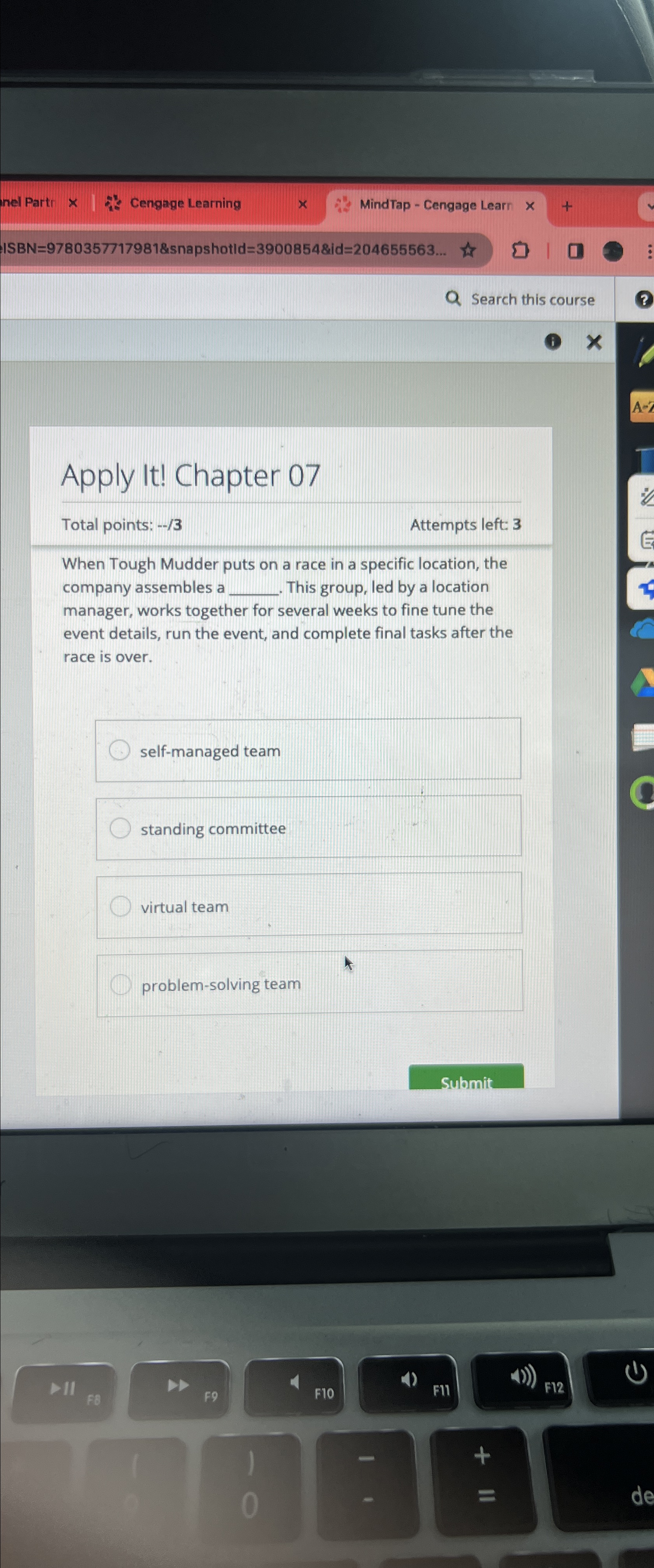  Apply It! Chapter 07 Total points: -3 Attempts left: 3 When