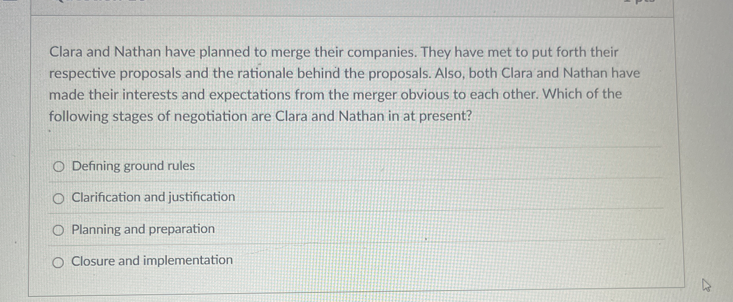  In a two-way communication process, q, allows the receiver to show