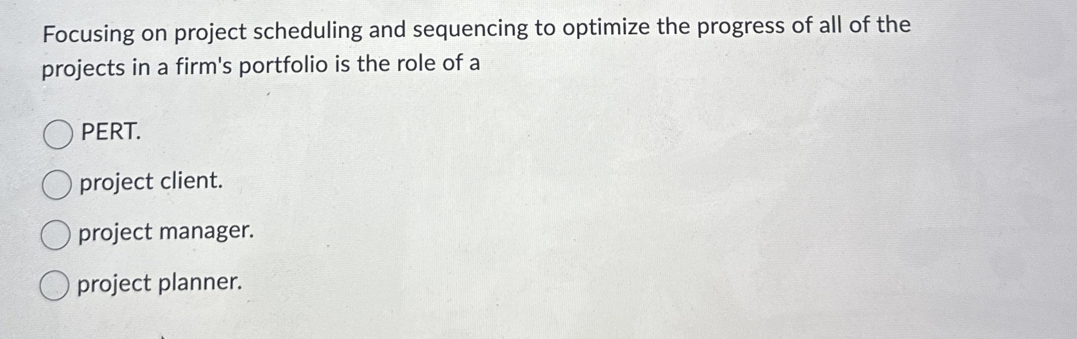  Focusing on project scheduling and sequencing to optimize the progress of