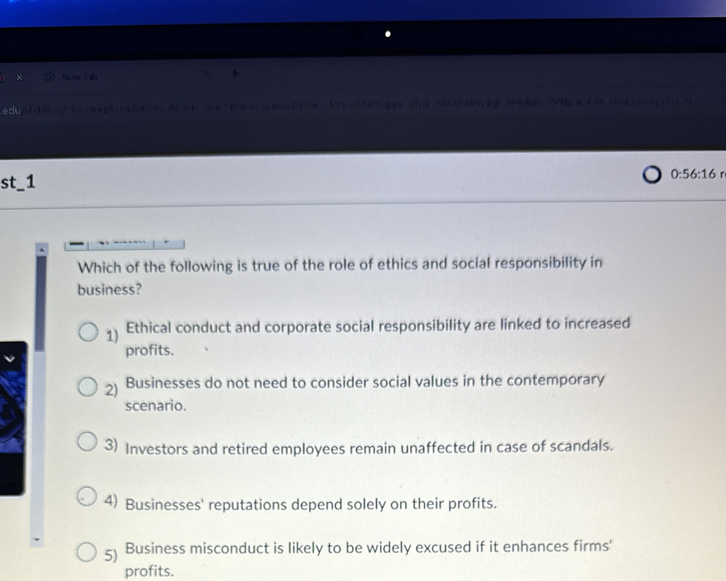  st_1 0:56:16r Which of the following is true of the role