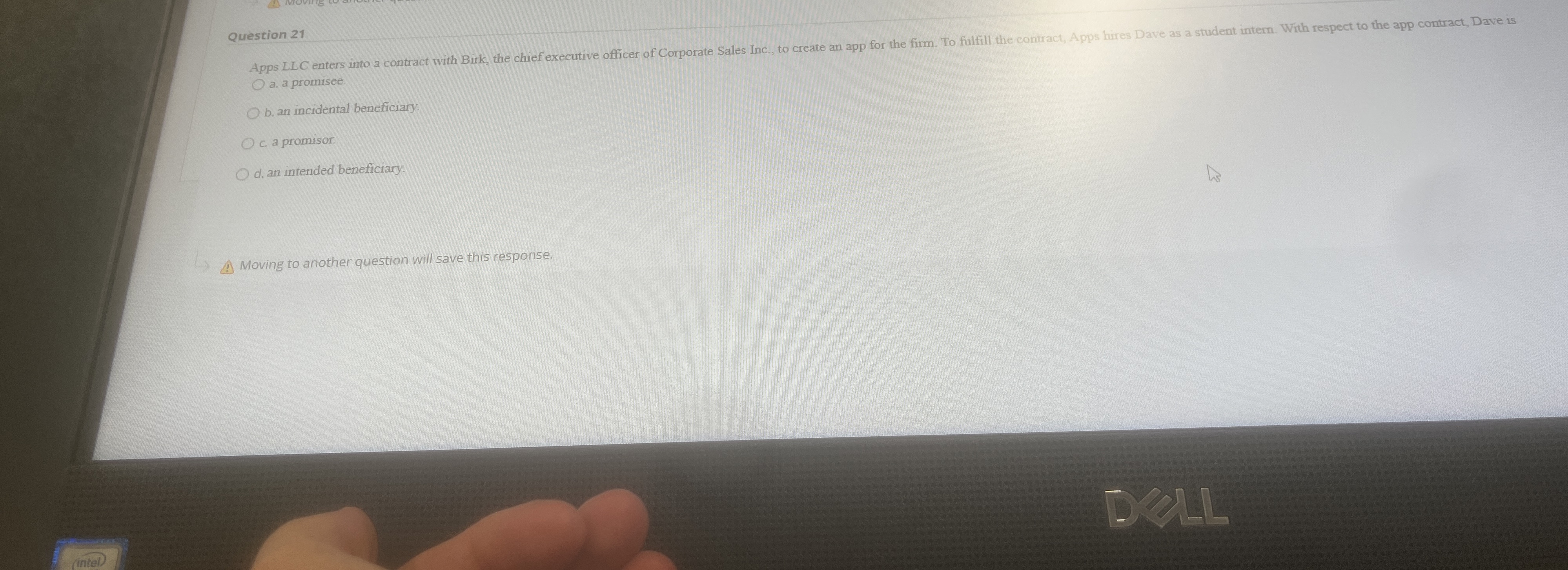  Question 21 Aops II C enters into a contract with Birk,