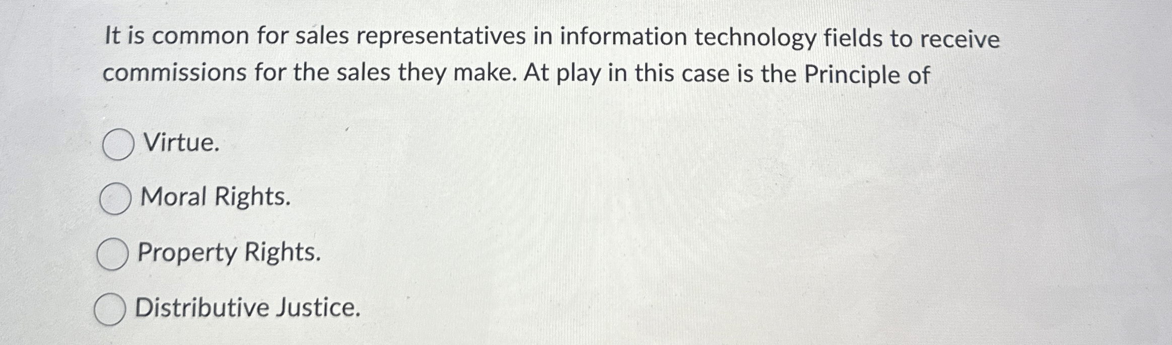  It is common for sales representatives in information technology fields to
