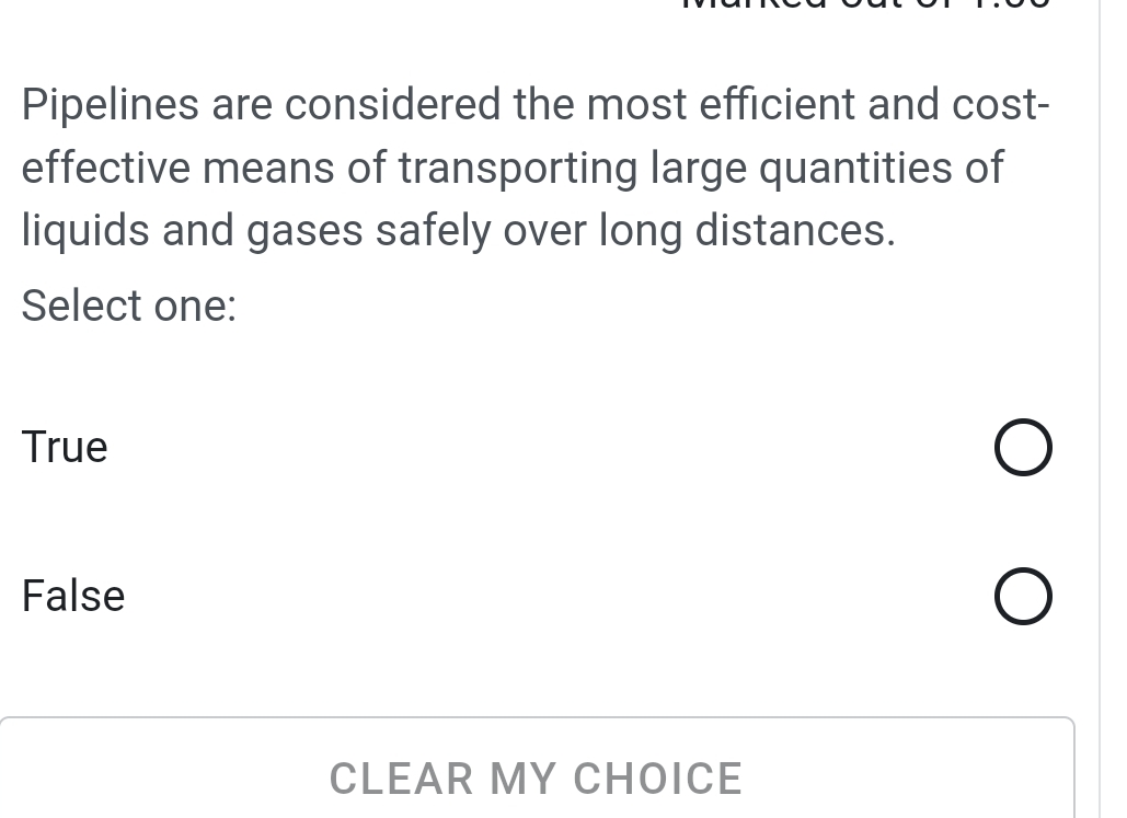  Pipelines are considered the most efficient and cost- effective means of