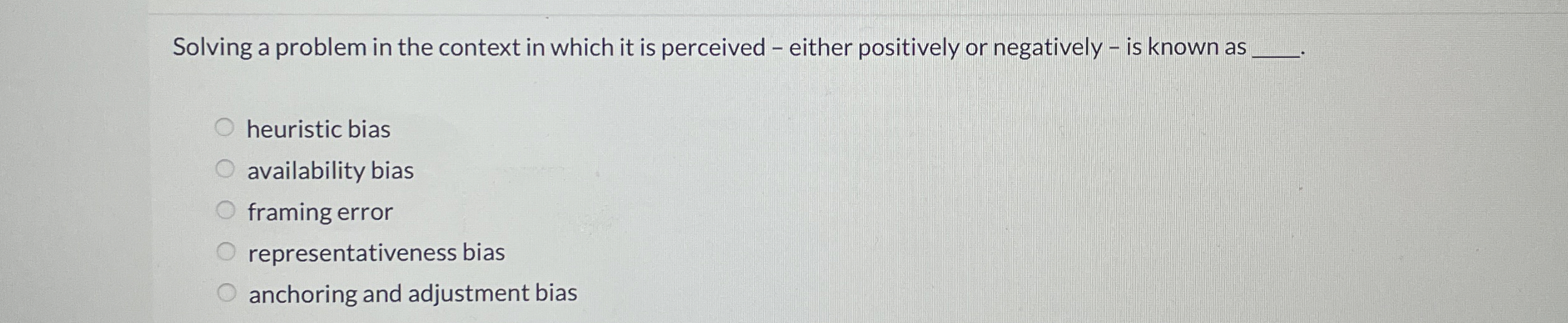  Solving a problem in the context in which it is perceived