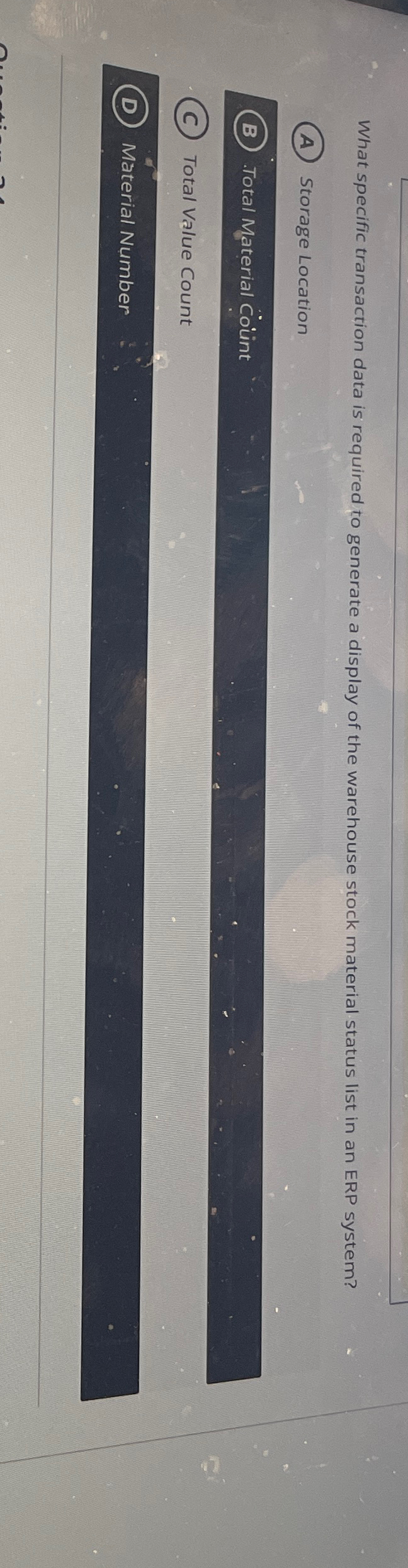  What specific transaction data is required to generate a display of