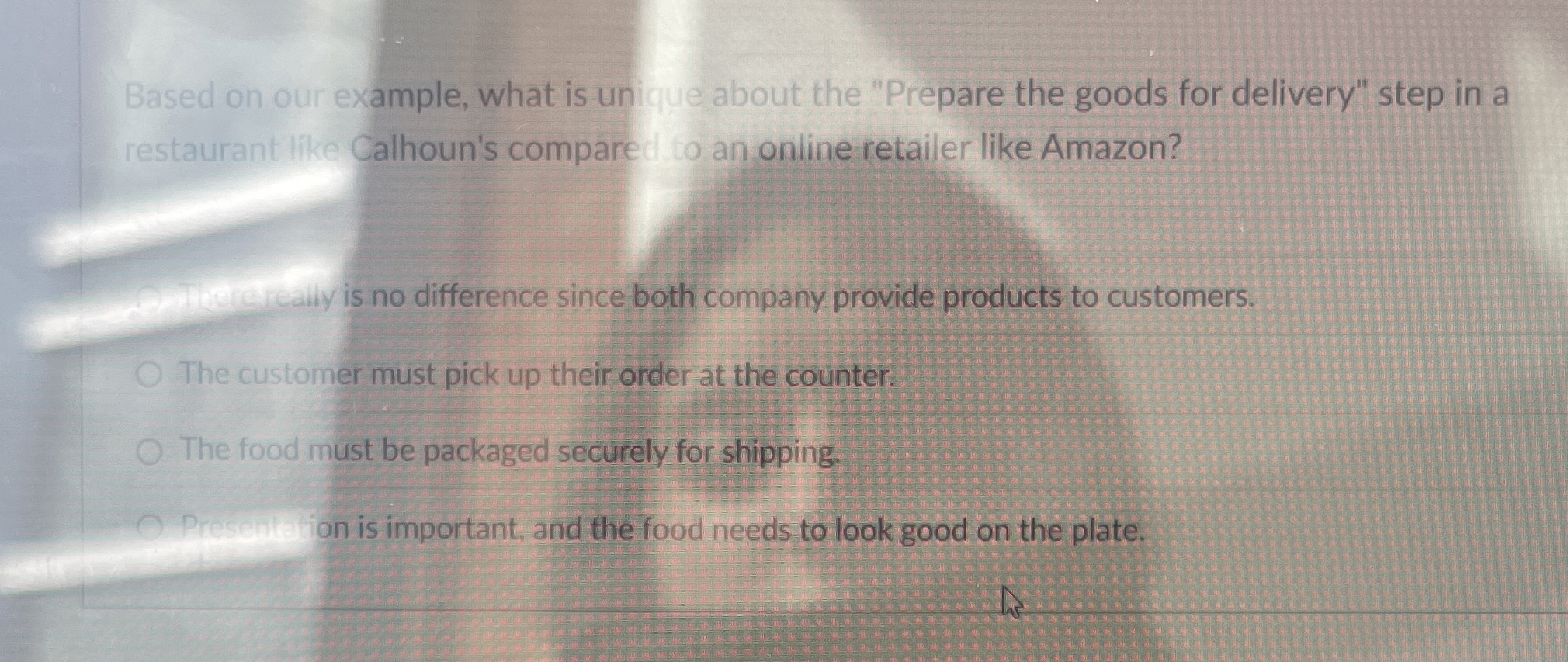  Based on our example, what is unique about the "Prepare the