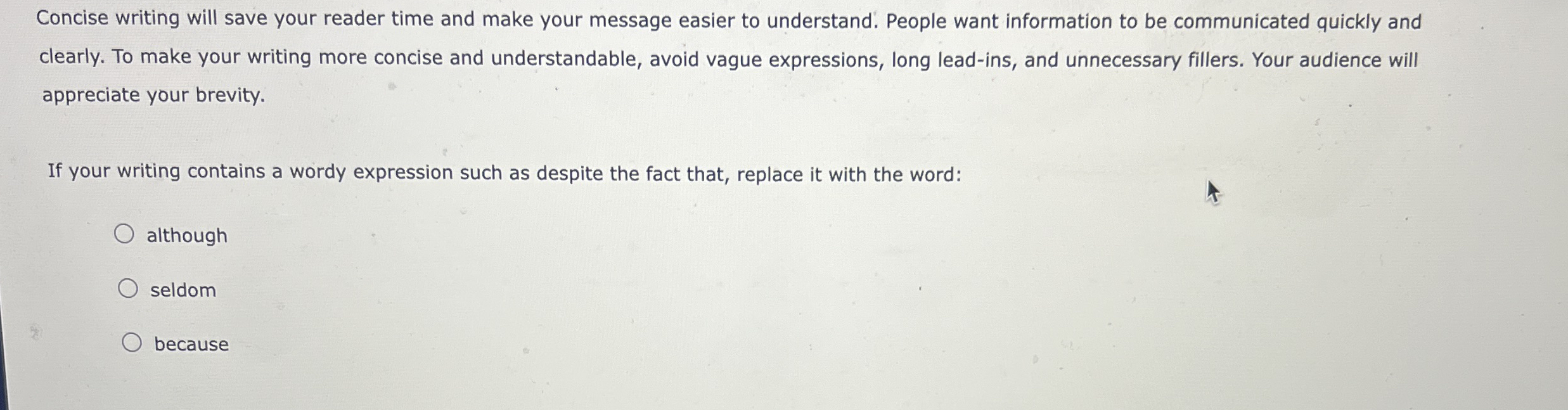  Concise writing will save your reader time and make your message