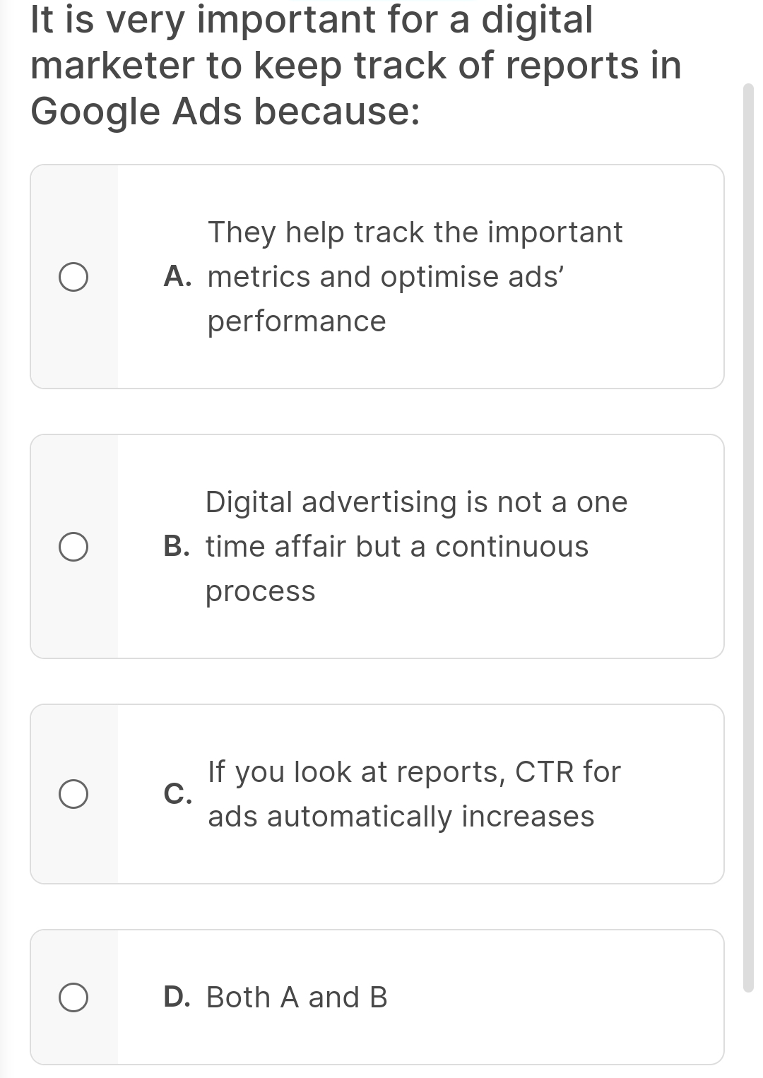  It is very important for a digital marketer to keep track
