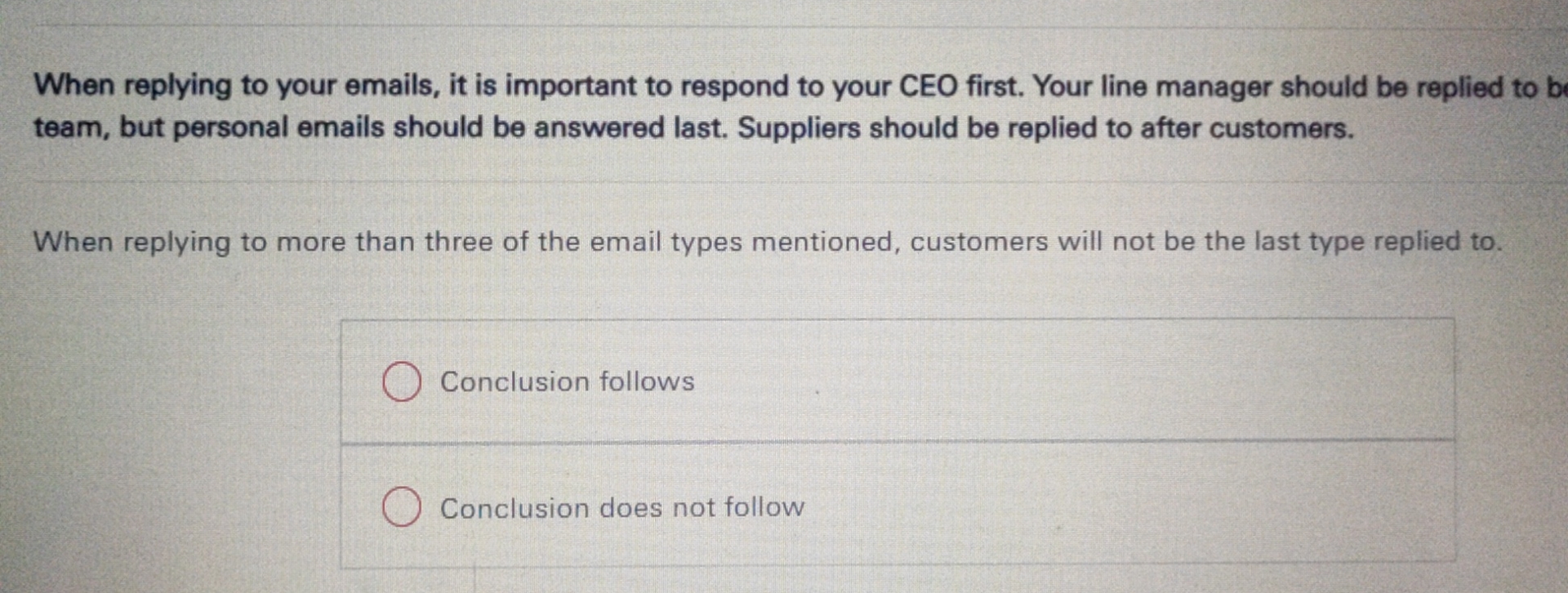  When replying to your emails, it is important to respond to