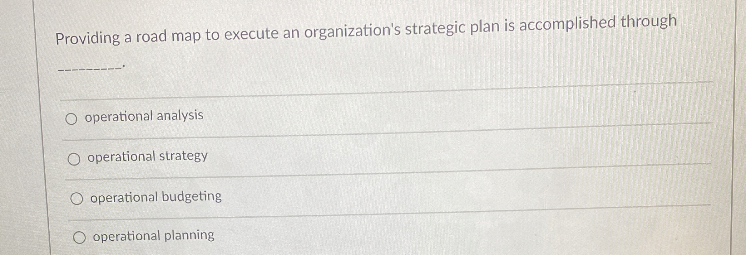  is/are generally quantitative, set specific benchmarks, that managers strive to achieve.