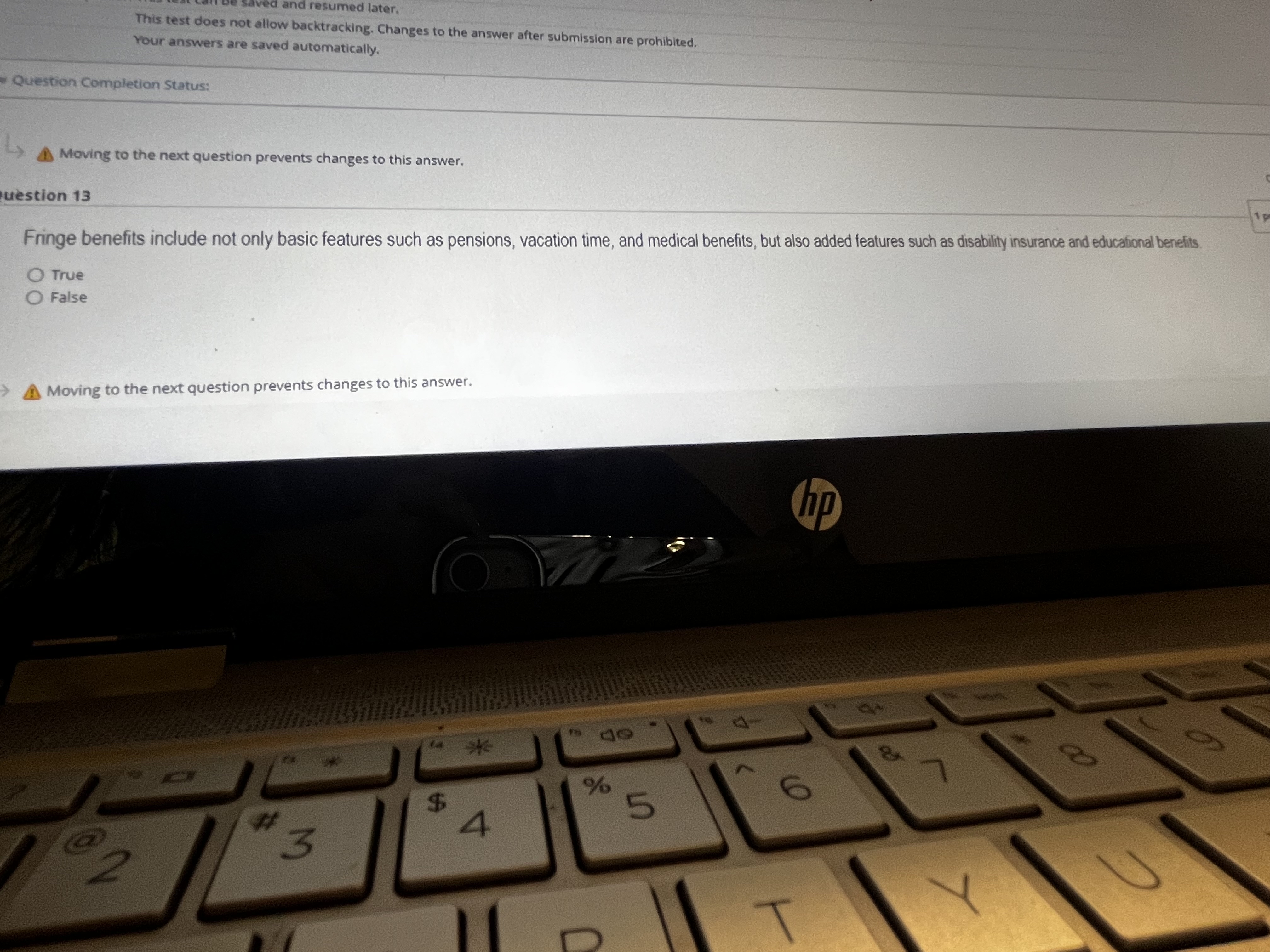  eses later. This test does not allow backtracking. Changes to the