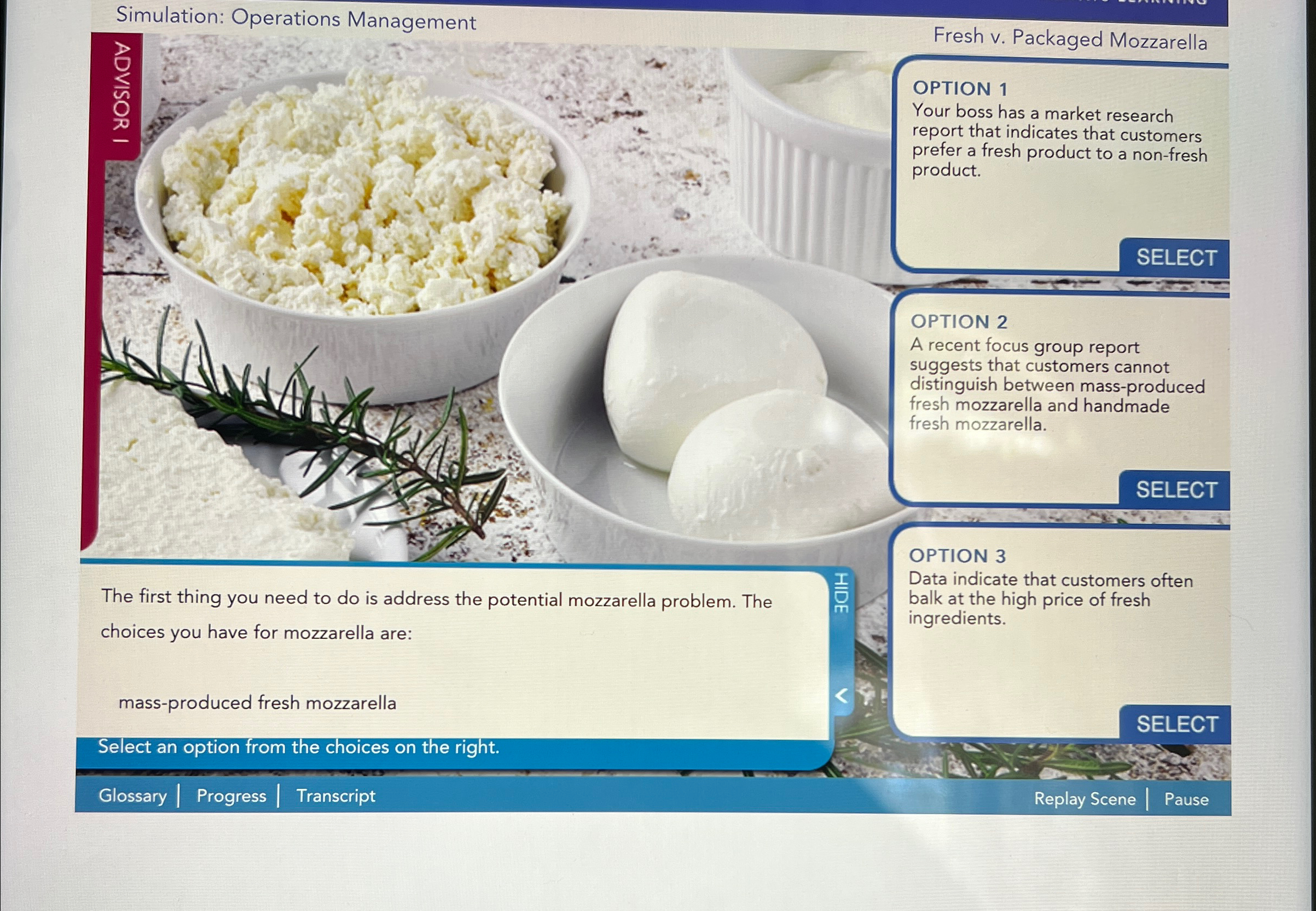 Simulation: Operations Management 5 The first thing you need to do