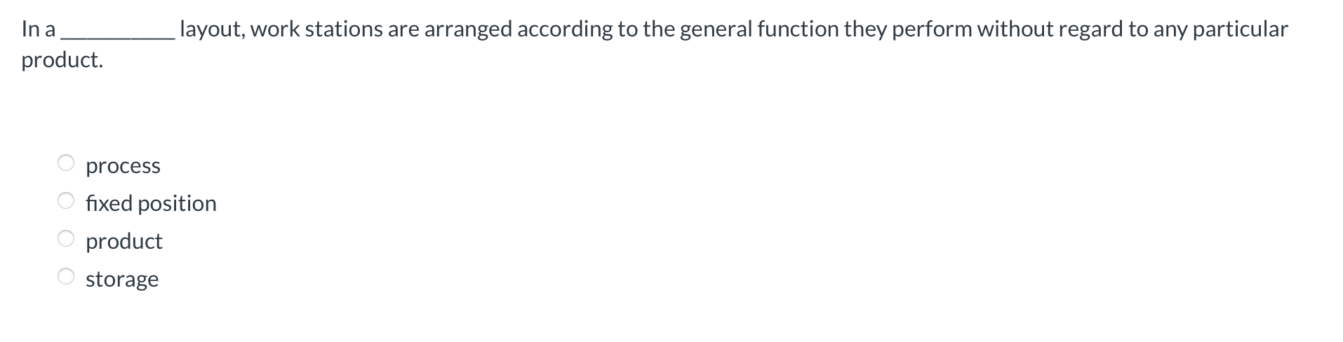 In ?bar(c), layout, work stations are arranged according to the general
