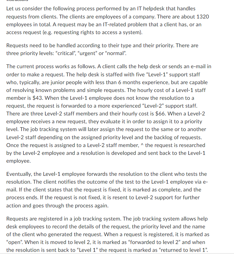  Create bpmn model for the following please. Let us consider the