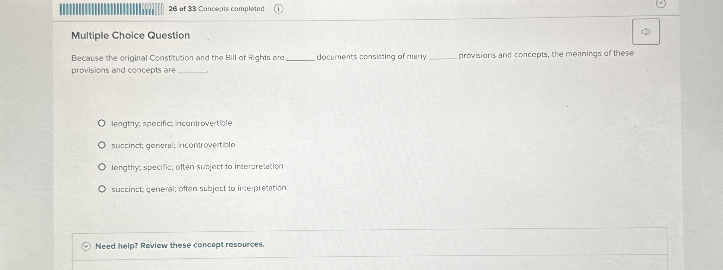  Multiple Choice Question Because the original Constitution and the Bill of