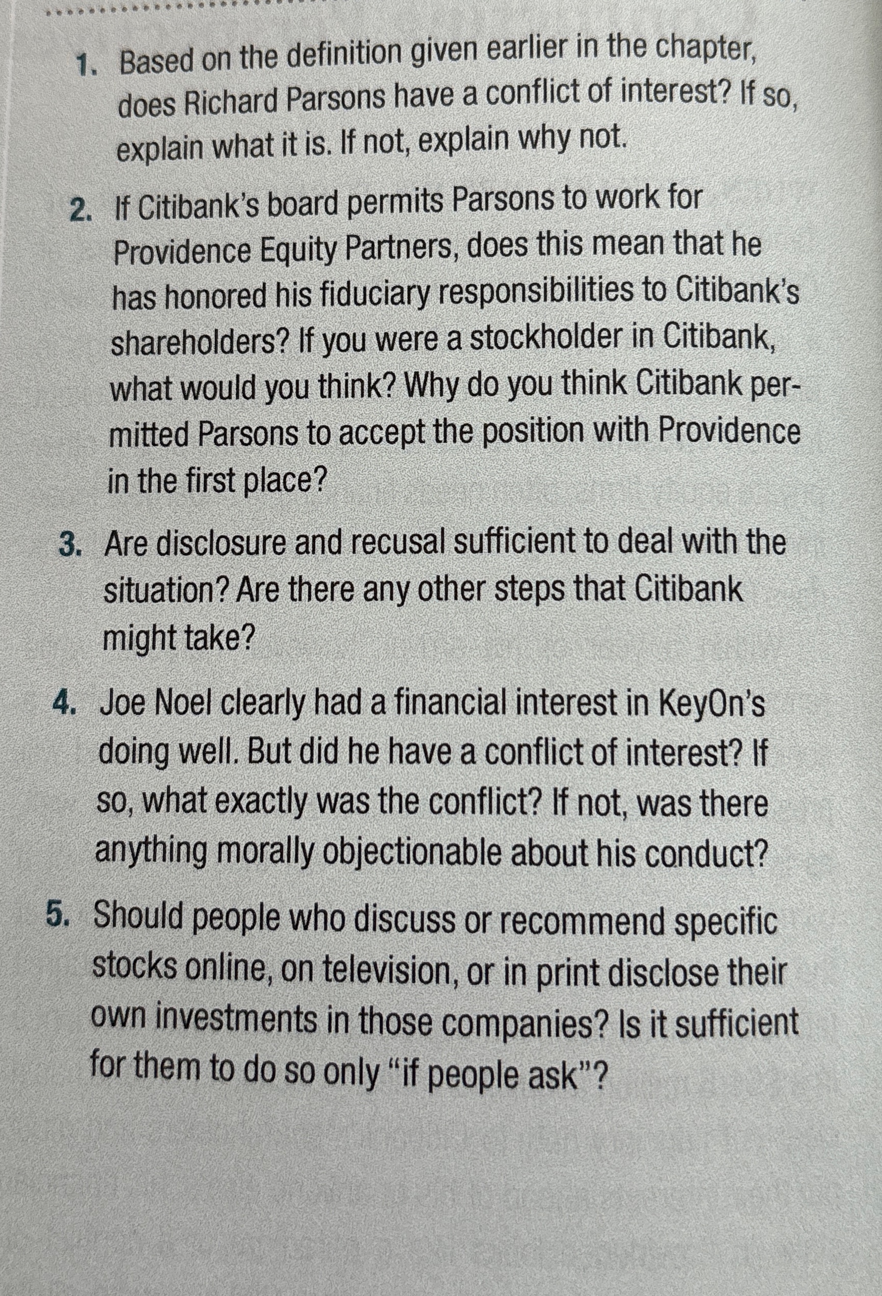  Based on the definition given earlier in the chapter, does Richard