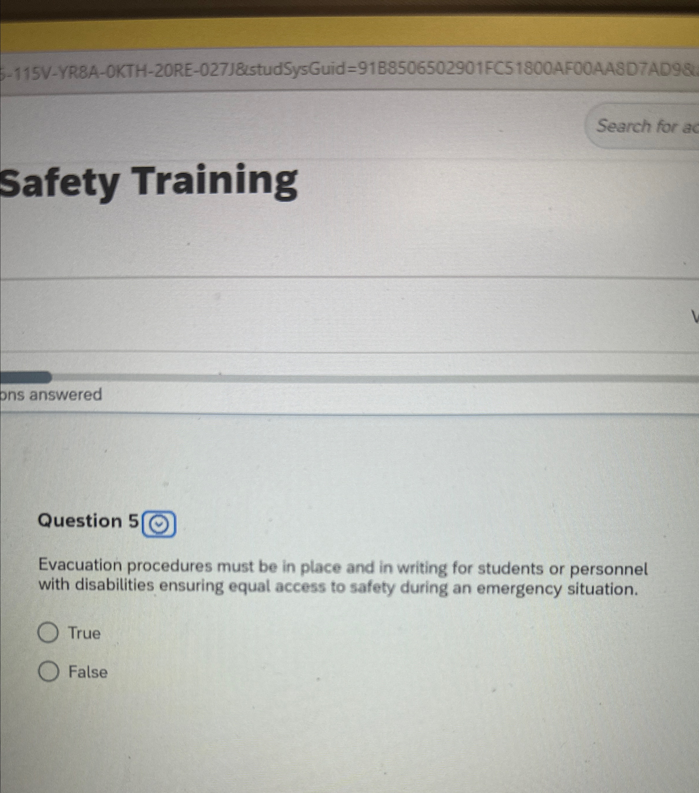  -115V- YR8A-0KTH-20RE-027J&istudSysGuid =9188506502901 FC51800AF00AABD7AD98 Search for ac Safety Training ons answered