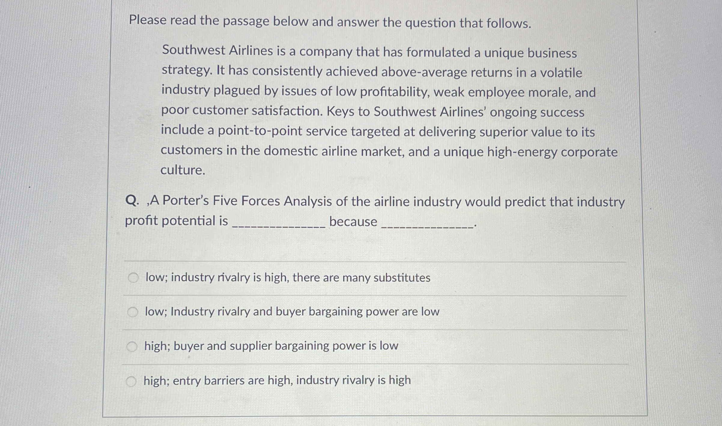  Please read the passage below and answer the question that follows.