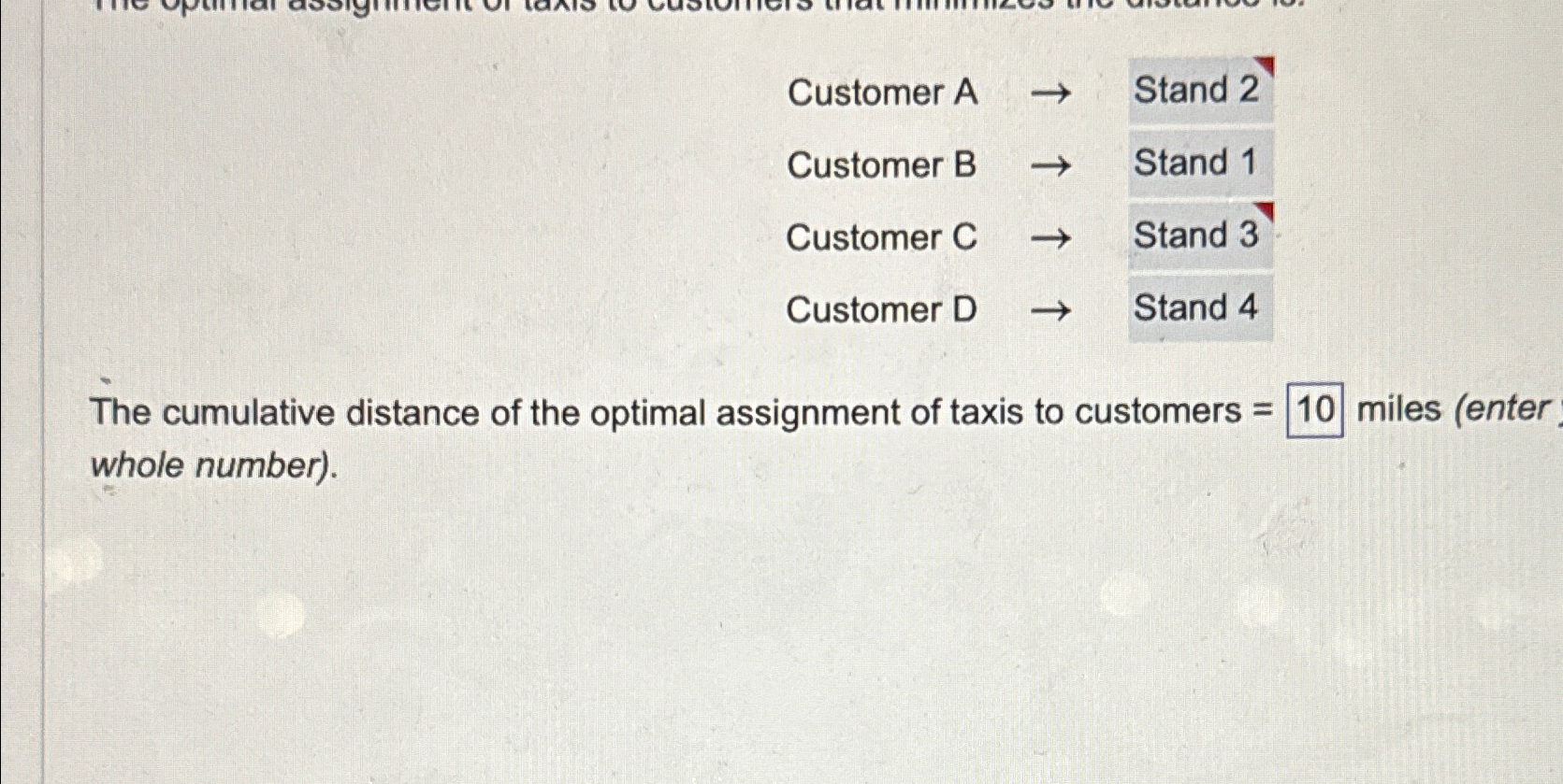  Customer A Stand 2 Customer B Stand 1 Customer C Stand