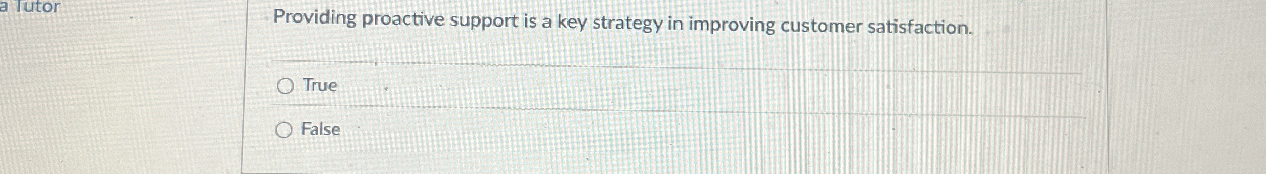 lutor Providing proactive support is a key strategy in improving customer