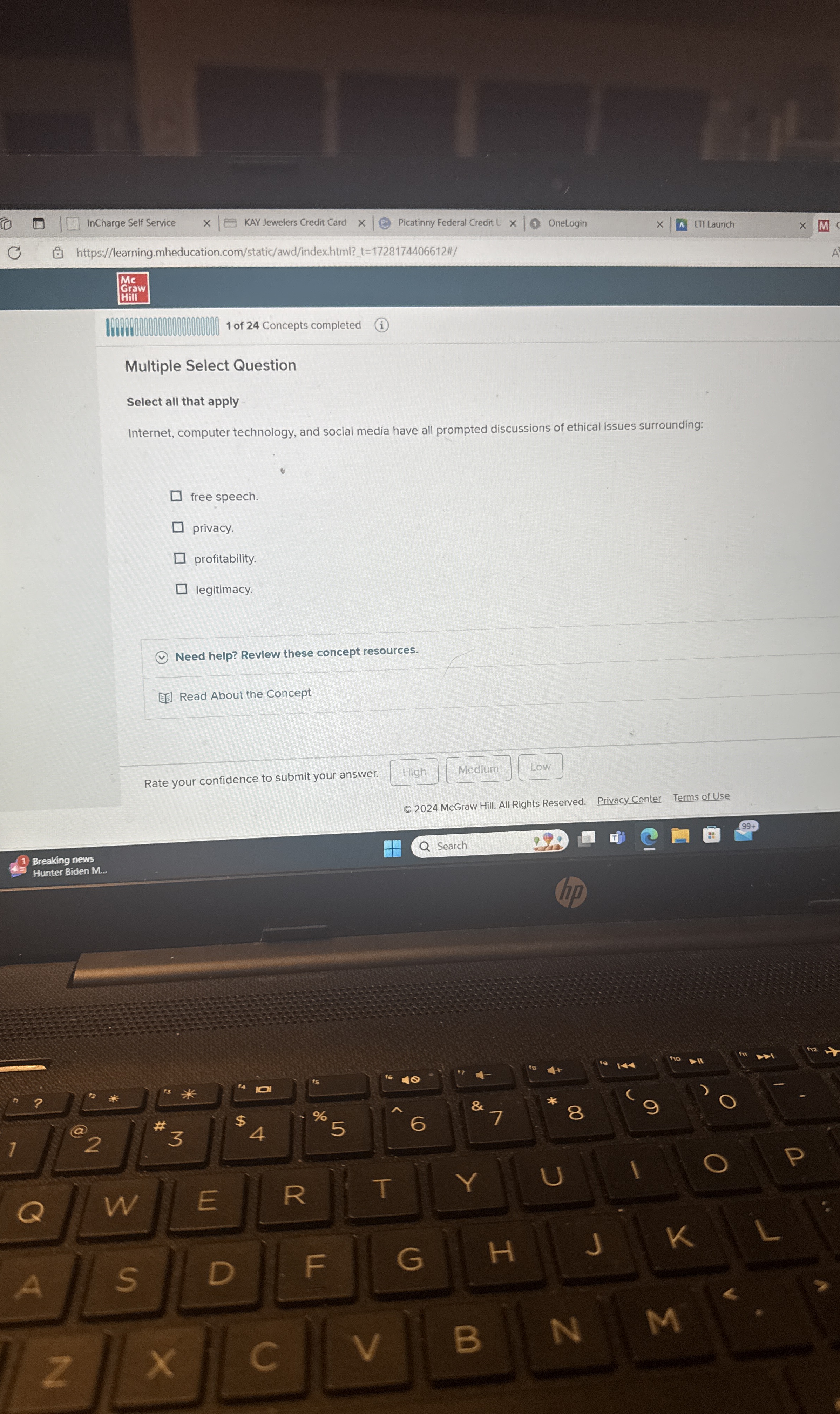  Multiple Select Question Select all that apply Examples of unethical behavior