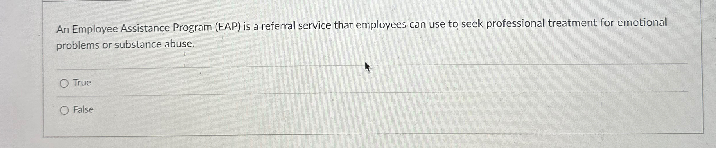  An Employee Assistance Program (EAP) is a referral service that employees