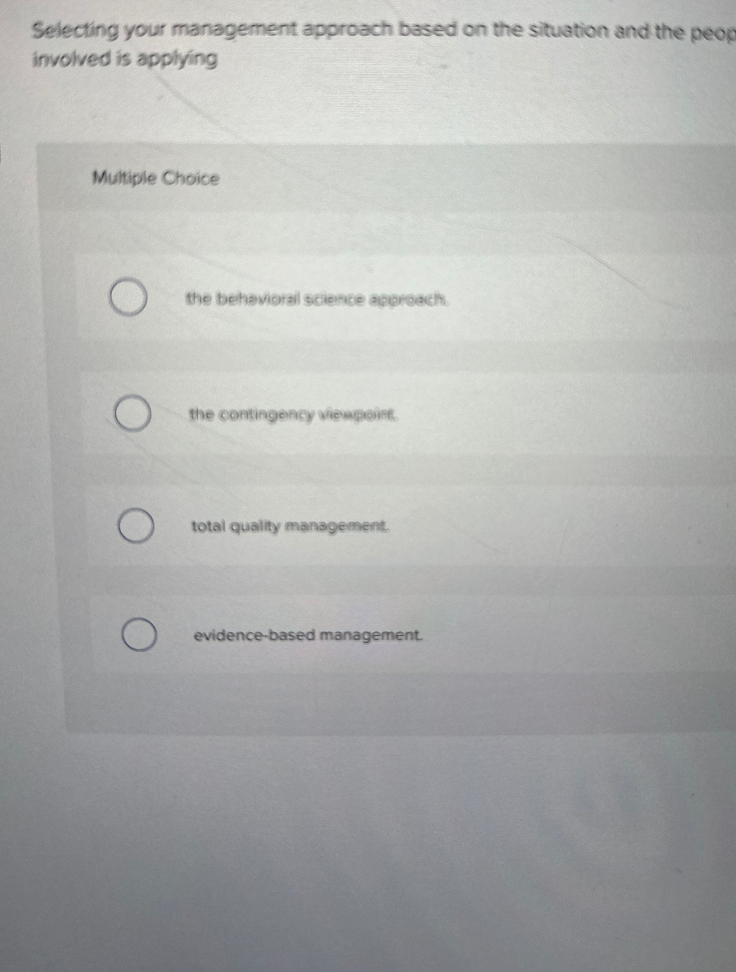  Selecting your management approach based on the situation and the peop
