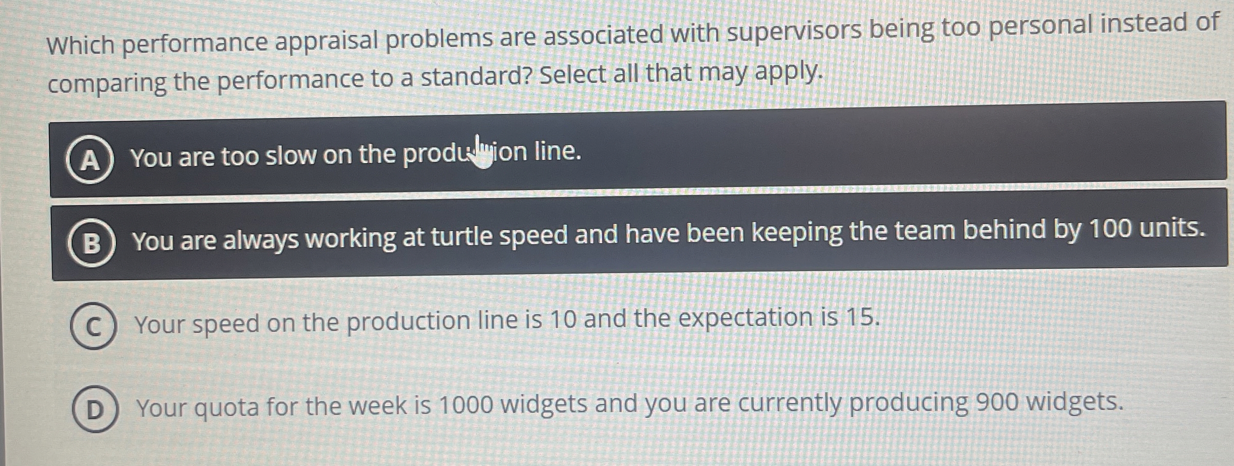  Which performance appraisal problems are associated with supervisors being too personal