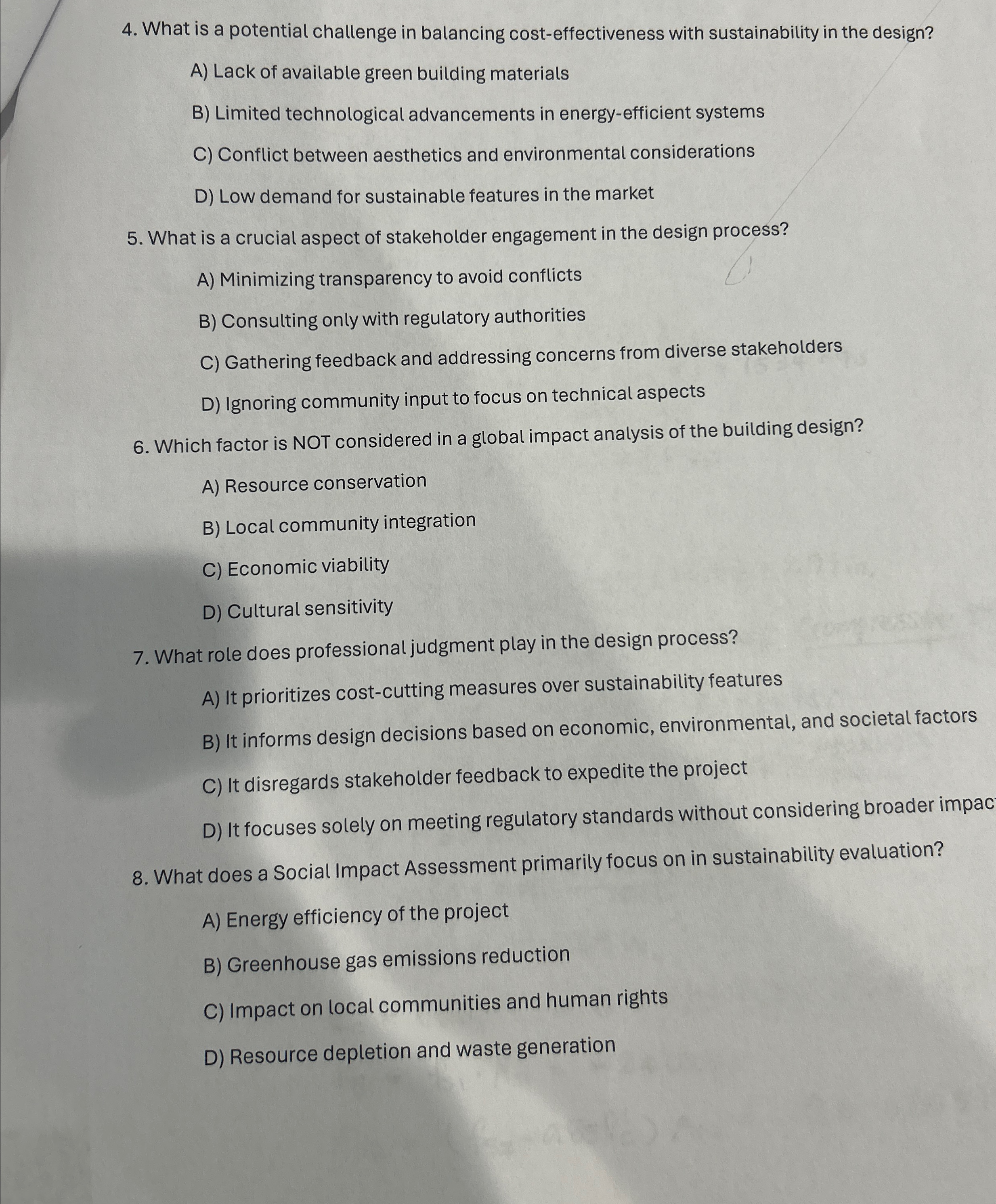  What is a potential challenge in balancing cost-effectiveness with sustainability in