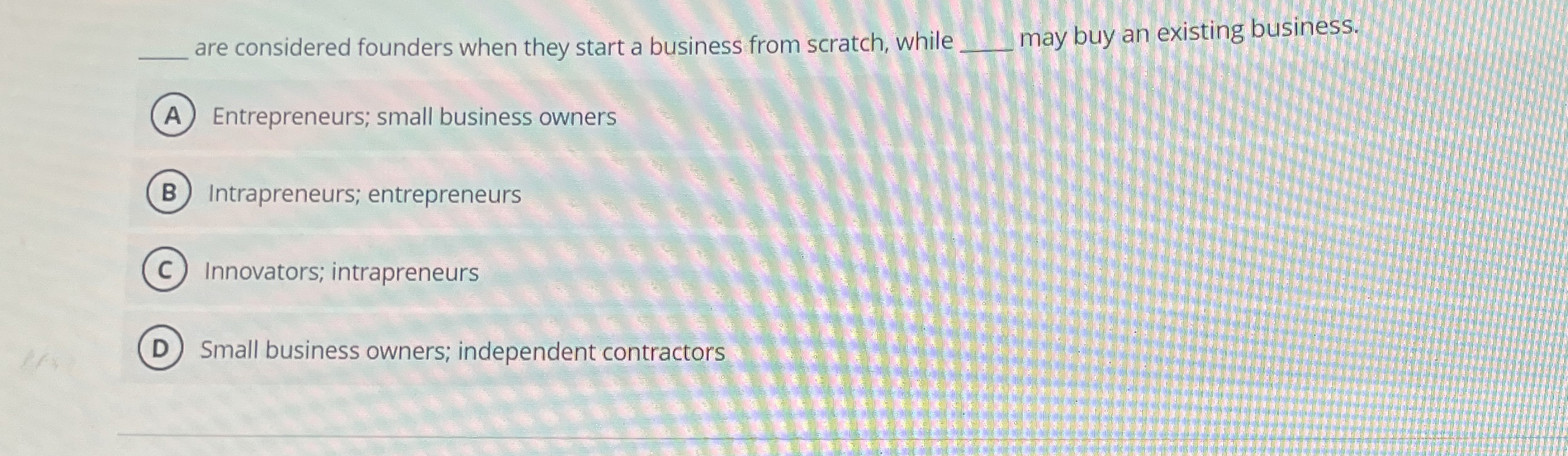  are considered founders when they start a business from scratch, while