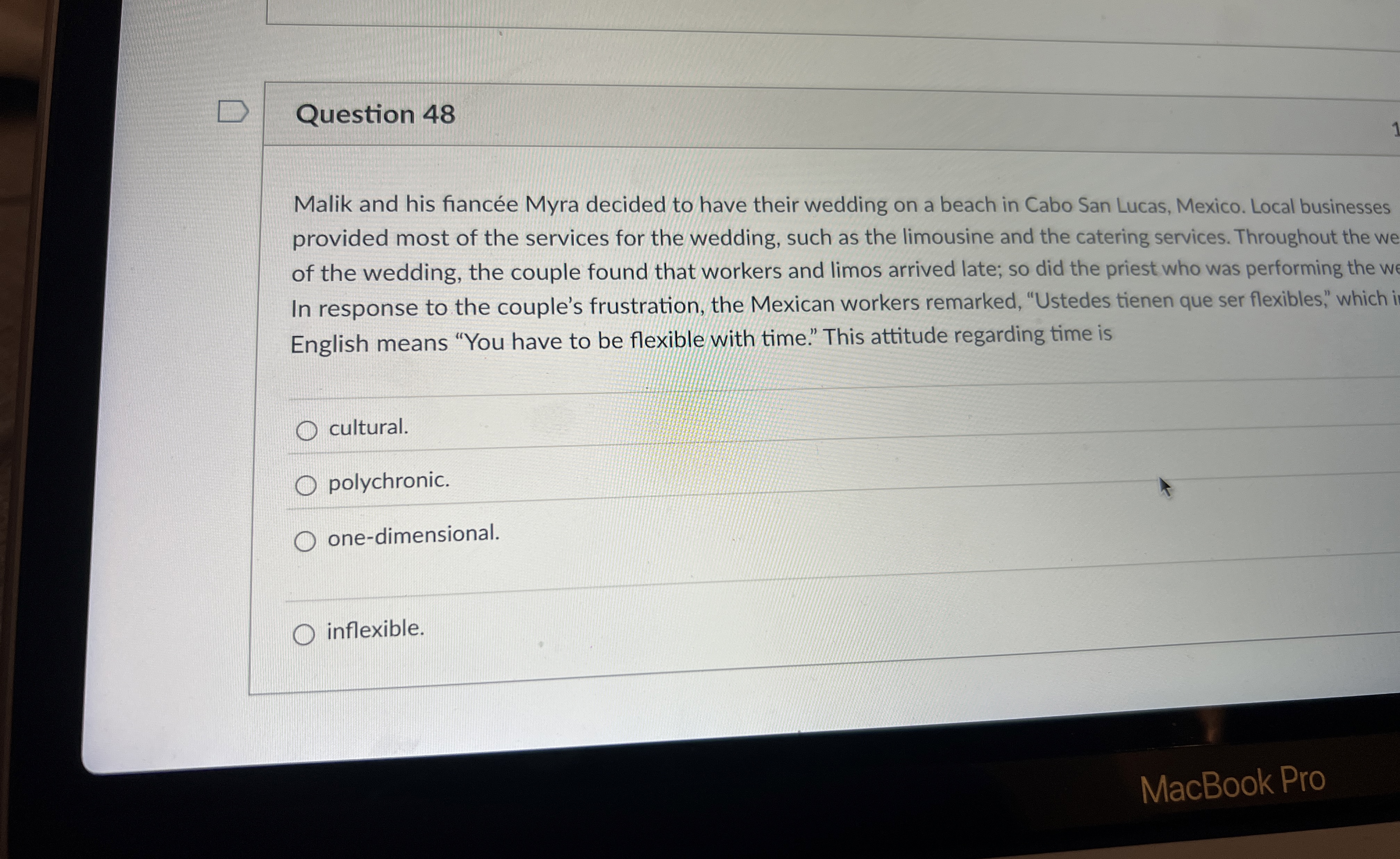  Question 48 Malik and his fiance Myra decided to have their