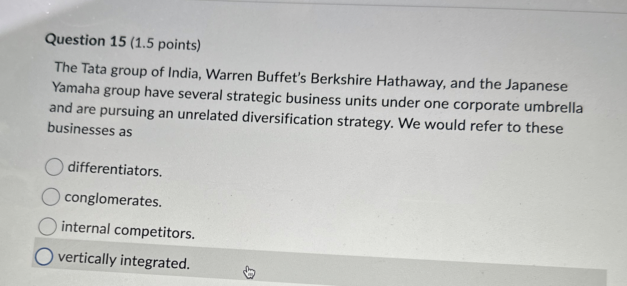  Question 16(1.5 points) Plexzap Products started as a luxury brand for
