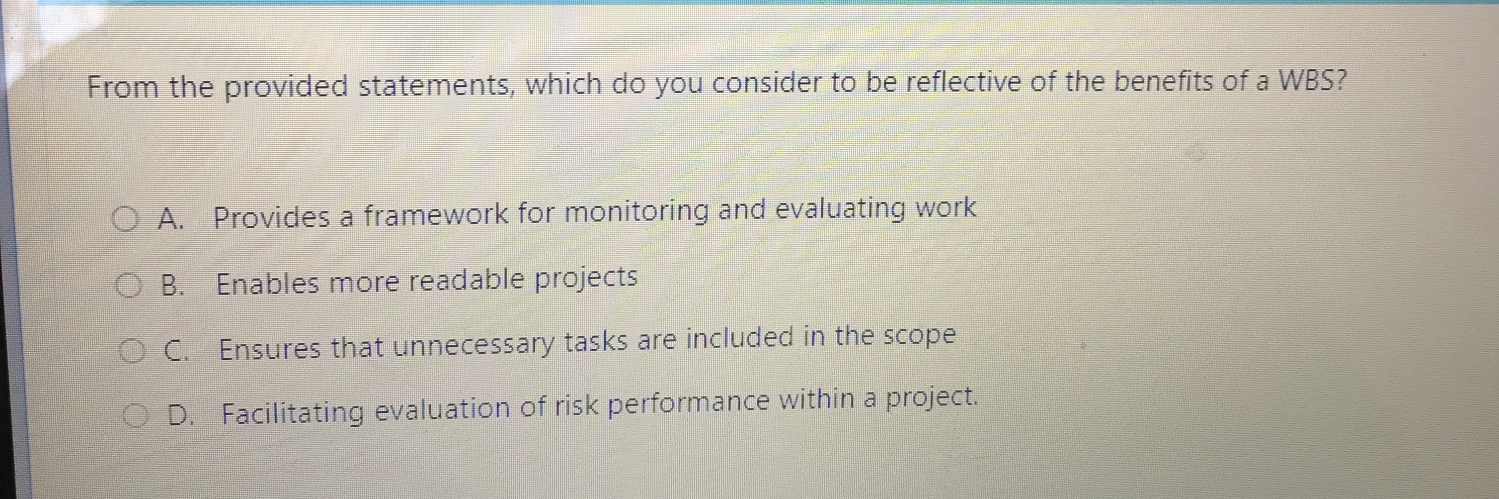  From the provided statements, which do you consider to be reflective