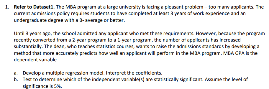  Show me the steps to develop multiple regression model Refer to